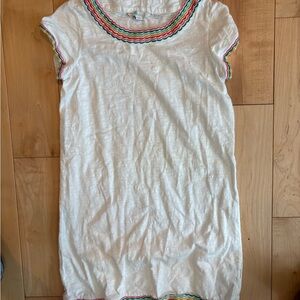 Boden Colorful Trim White Cover Up size 2P